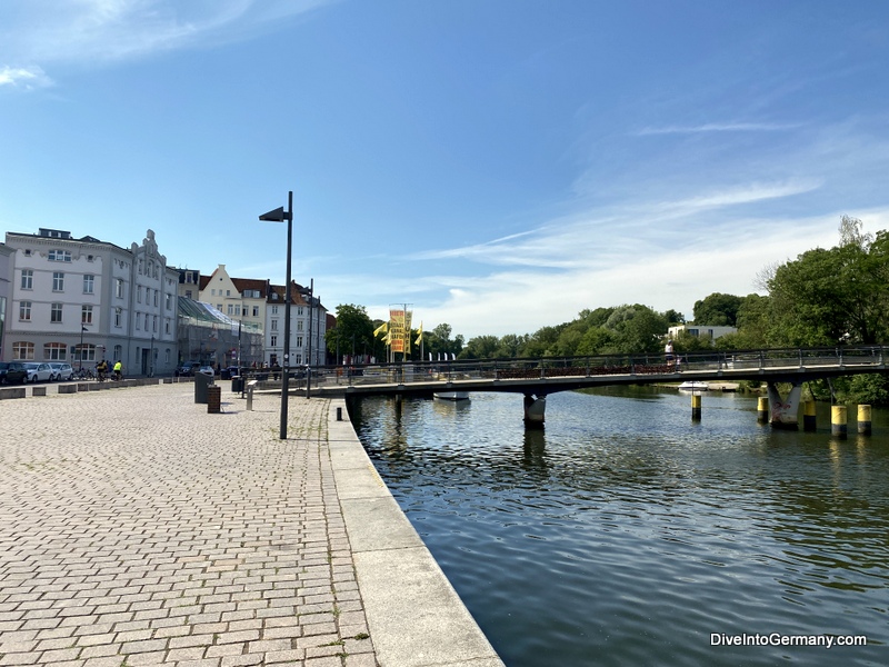 Lapping up the edges of the Old Town by the beautiful river  Lubeck