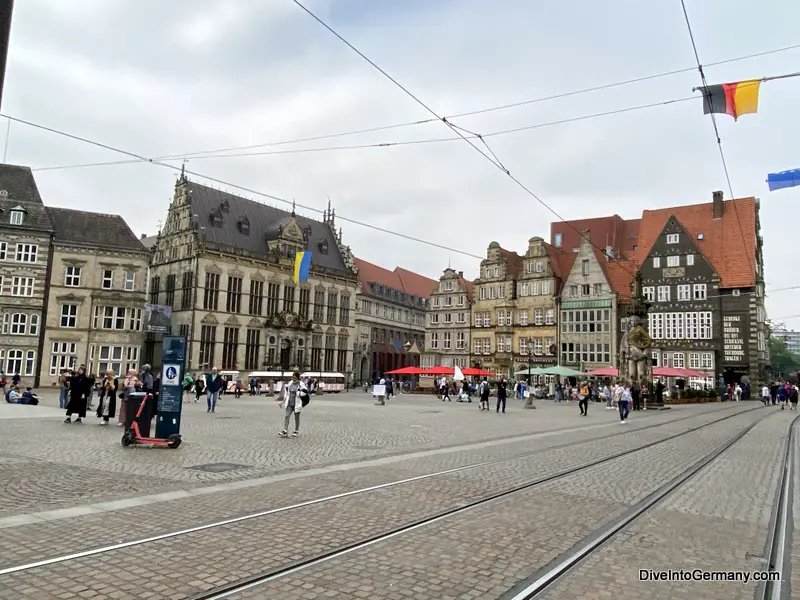 Bremen Old Town in Markt Platz