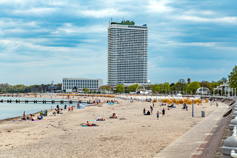 Travemünde beach Germany near Lubeck