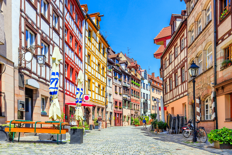 Nuremberg's Weissgerbergasse in the Old Town