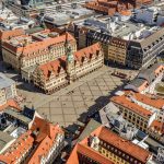 Markt Square Leipzig from above