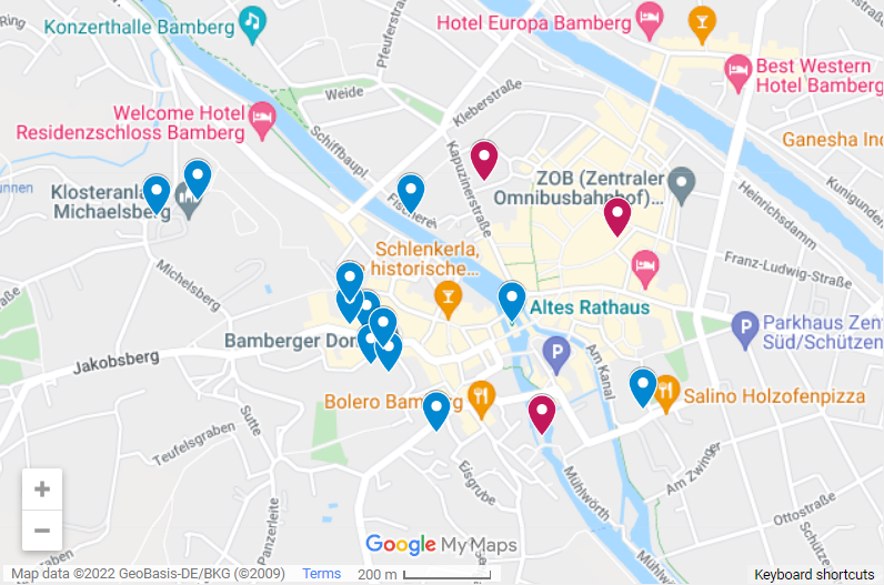 things to do in bamberg map