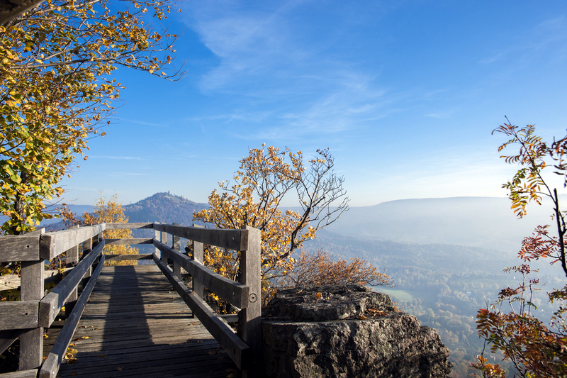 Der Battert Battertfelsen on the Panaromaweg (Panorama Trail)