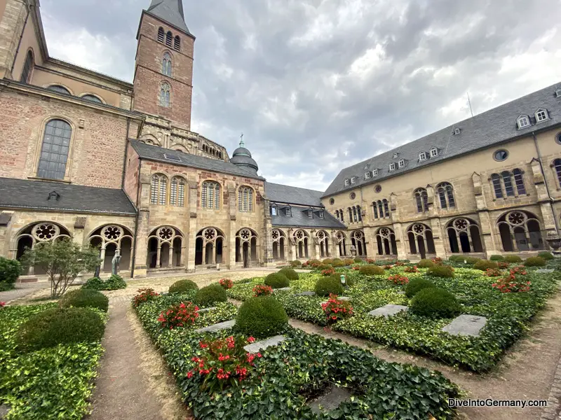 The beautiful courtyard in Trierer Dom