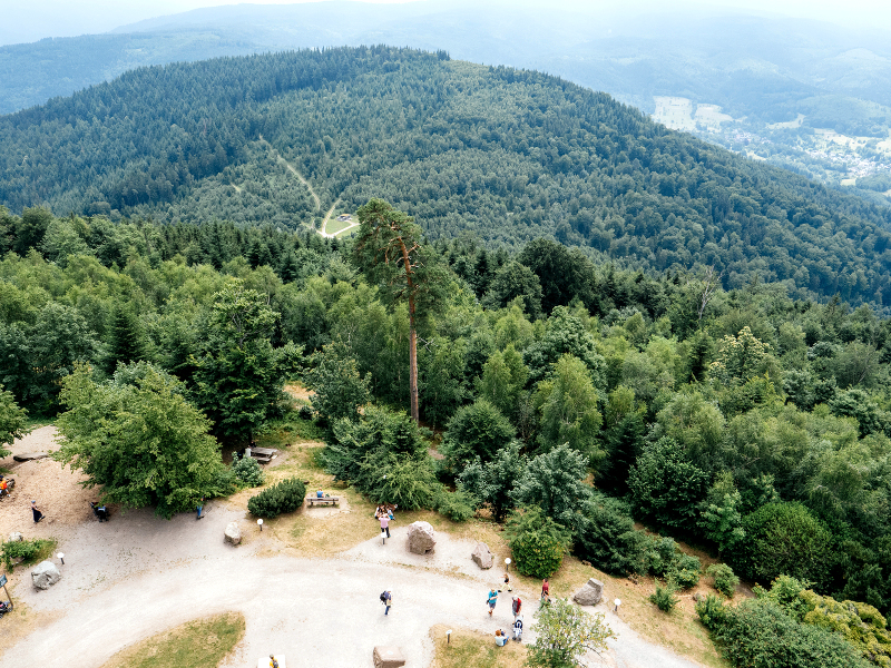 View from the top of Mt Merkur from the Funicular Baden-Baden