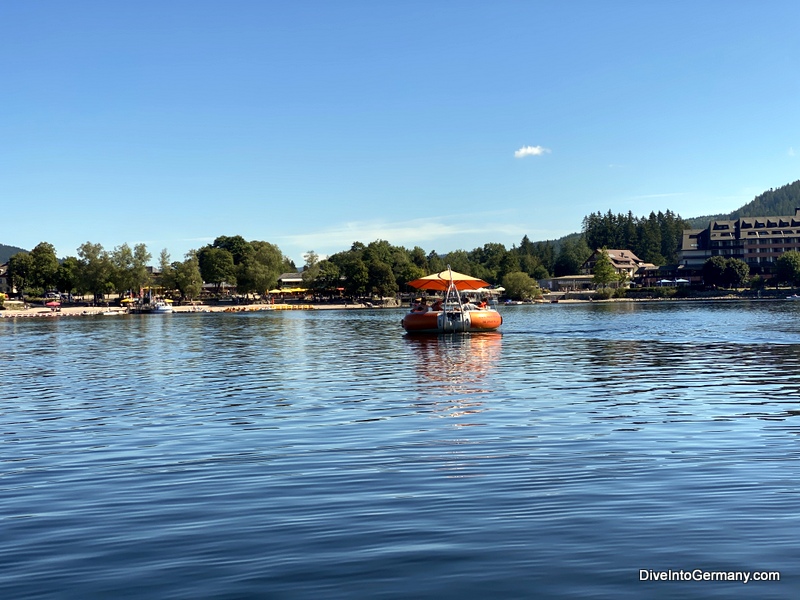 Donut boat on Titisee