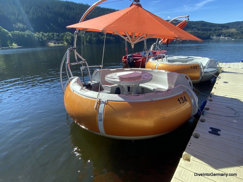 Donut boats in Titisee