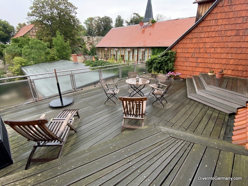 Quartier am Brunnen Quedlinburg two bedroom apartment Terrace