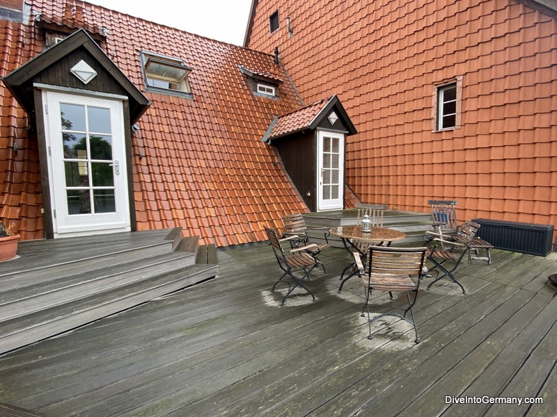 Quartier am Brunnen Quedlinburg outside and terrace