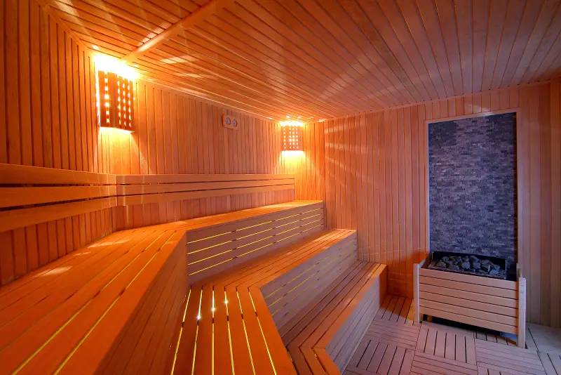 German sauna room