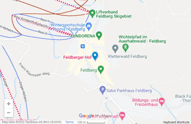 Hotel Feldberger Hof map