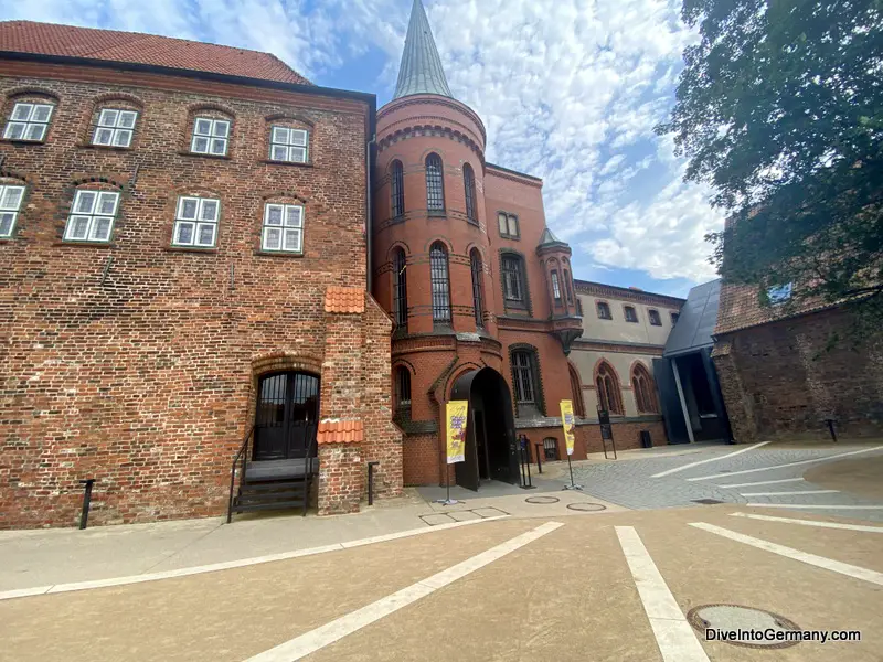 Castle Friary and Lego exhibit building at Hansemuseum