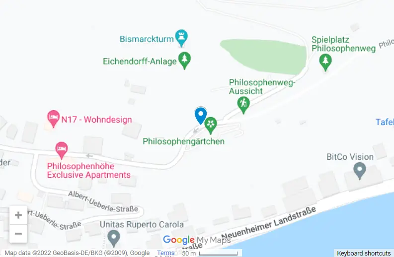 Philosophers Way Heidelberg map