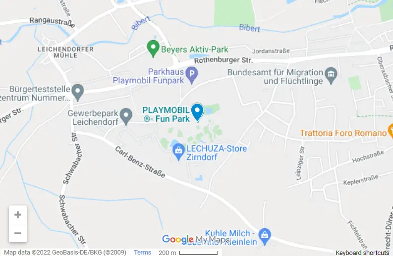 Playmobil Park Zirndorf map
