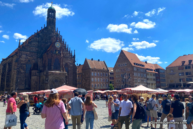 Frauenkirche and Hauptmarkt Nuremberg