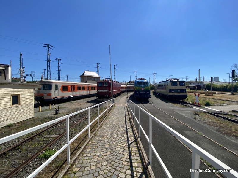 The outdoor exhibits DB MUseum