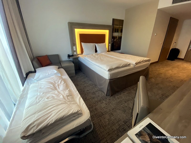 Novotel nuremberg beds in standard room Queen bed and extra bed in our standard room