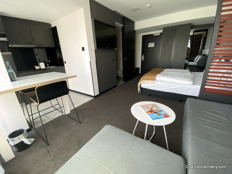 Adina Apartments Leipzig Studio - it is compact but the space is used very well to make a comfortable apartment