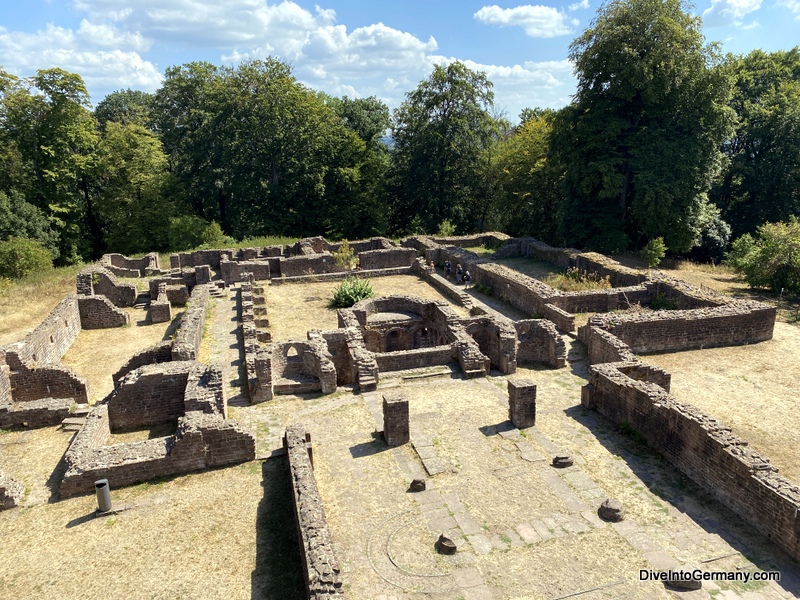 Looking over some of the ruins of St. Michael's monastery from the top of one of the towers