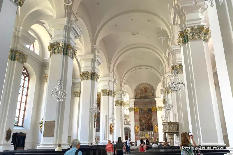 Inside the Jesuitenkirche (Jesuit Church) Heidelberg