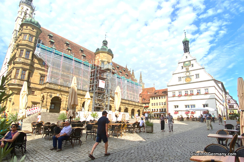 Marktplatz in Rothenburg Ob Der Tauber