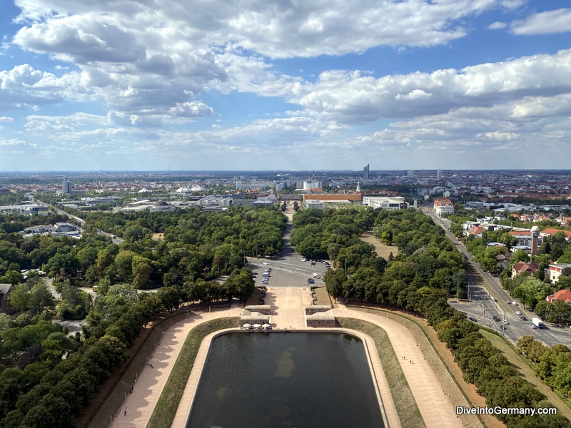 Views from the top of Völkerschlachtdenkmal