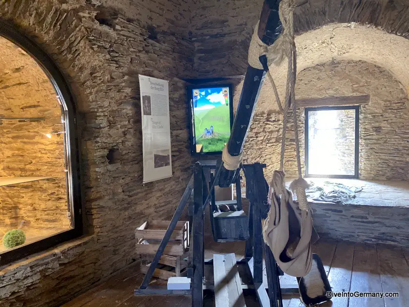 Schoenburg Castle The cool slingshot simulator in the Tower Museum