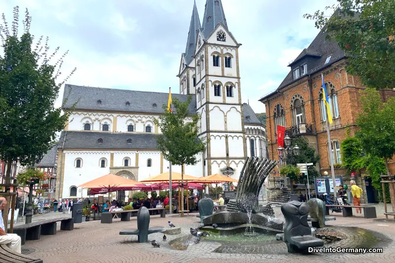 Saint Severus Church at Marktplatz in Boppard
