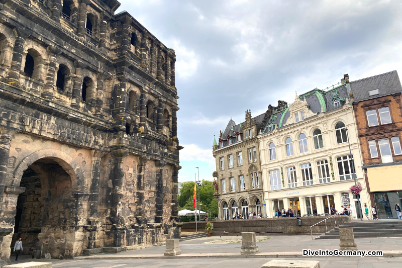 Trier as you enter Porta Nigra