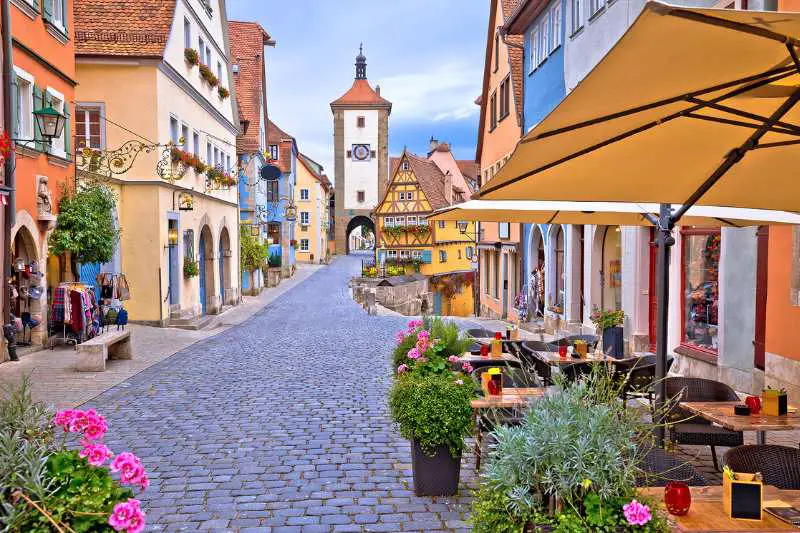Old Town Rothenburg near Plonlein