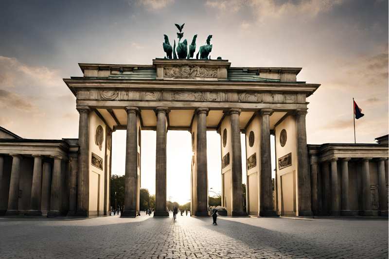 Fake AI image of Brandenburg Gate
