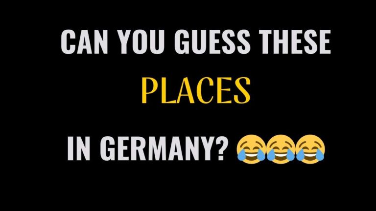 Can you guess these places in Germany?
