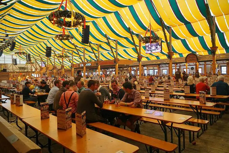 Cannstatter Volksfest beer hall