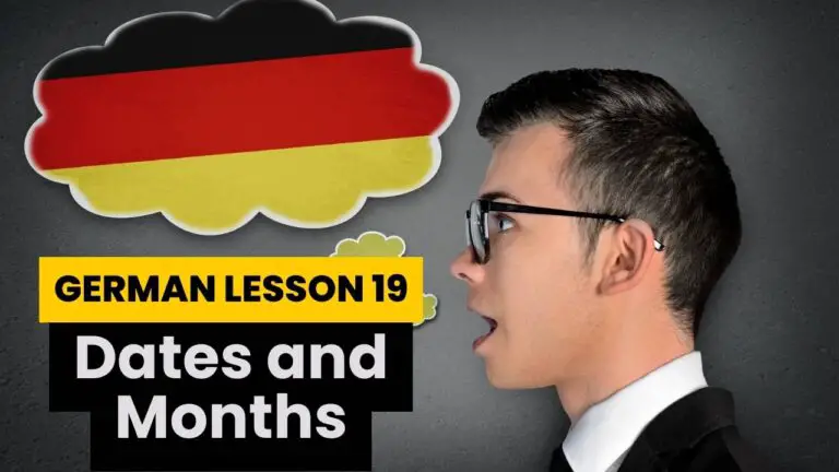 German Lesson 19: Dates and months