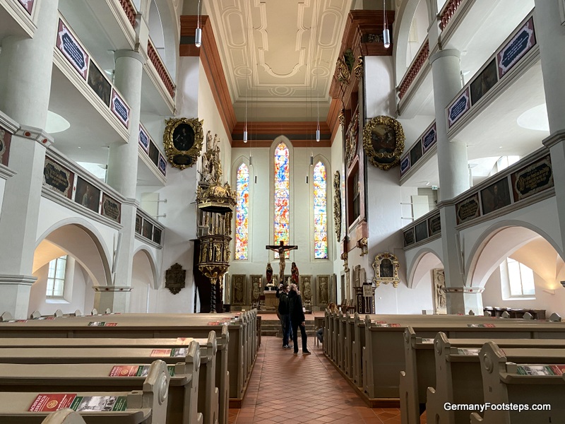 Inside Georgenkirche (St George's Church) Eisenach