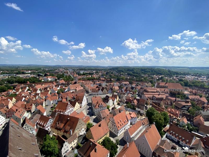 amazing view from Nördlingen St George's Church Tower