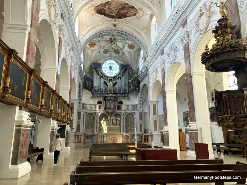 Inside St Anna Kirche Augsburg