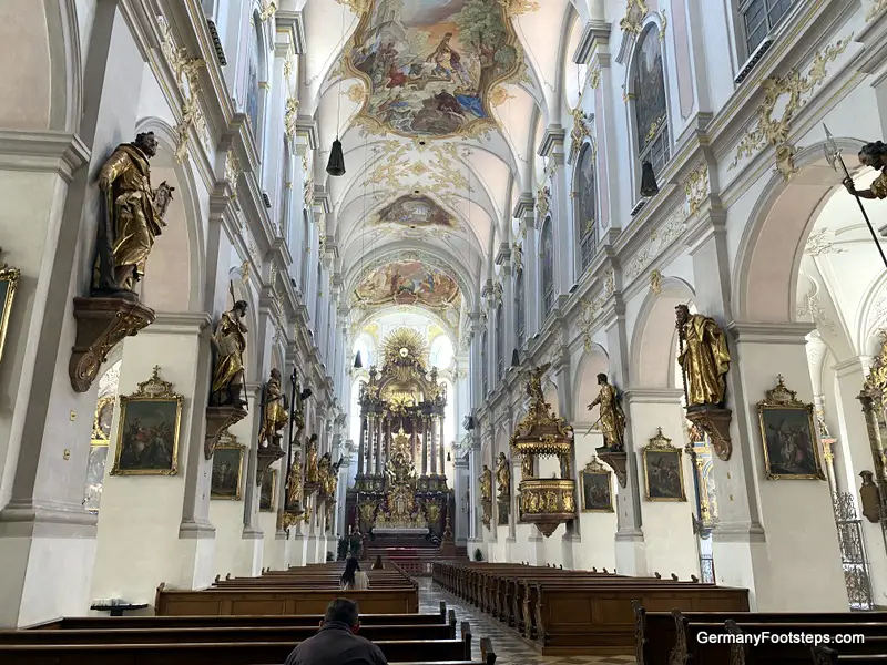 Inside St. Peter's Church (Peterskirche) Munich