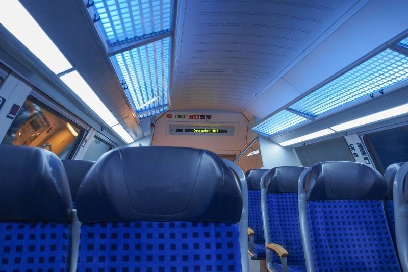Inside a regional train