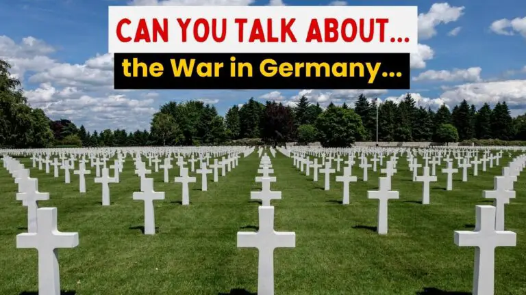 Can You Talk About The War In Germany?