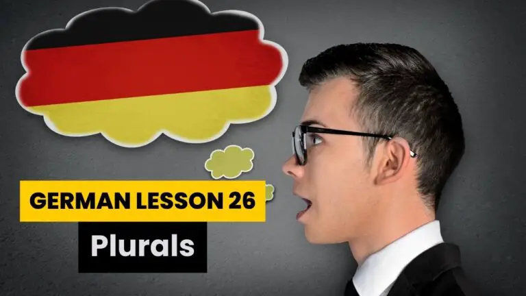 German Lesson 26 Plurals