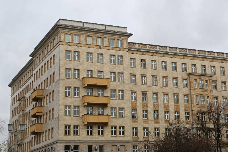 Typical apartment building in East Berlin