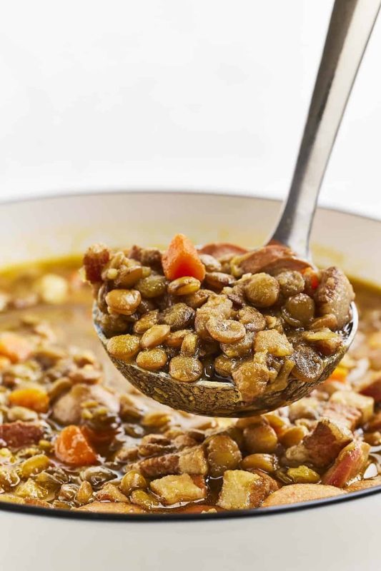 sausage lentil soup