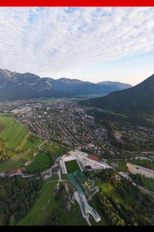 Olympic Ski Stadium and  Garmisch-Partenkirchen