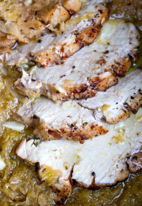 German Pork Loin Roast with Sauerkraut 2